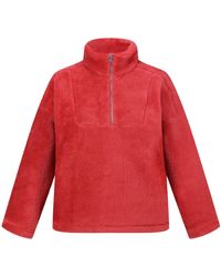 Regatta - S Zeeke Half Zip Sherpa Fleece Sweater Mineral Red - Lyst
