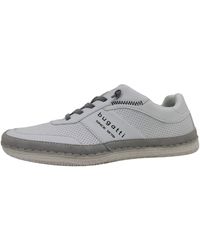 Bugatti - Sneaker da uomo Bimini in tessuto e sintetico in bianco con grigio e plantare intercambiabile. bianco - Lyst