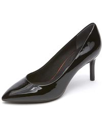 Rockport - Total Motion 75mm Pointy Toe Pump Black Patent 1 9.5 M - Lyst