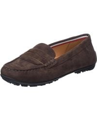 Geox D Cosmopolis Moccasin Donna - Camoscio E Suola In Gomma, Comode Ed Eleganti - Foto 7