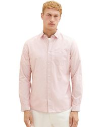Tom Tailor - 1037442 Slim Fit Hemd mit feinen Streifen aus Baumwolle - Lyst