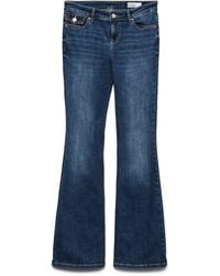 Vero Moda - Female Ausgestellt VMCAMILLE Niedrige Taille Ausgestellt Jeans - Lyst