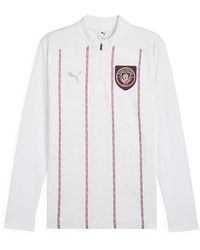 PUMA - Manchester City Pre-Match Quarter-Zip Top - Lyst