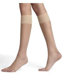 FALKE - Shelina Toeless 12 Den W Kh Ultra-sheer Plain 1 Pair Knee-high Socks - Lyst