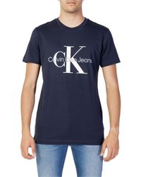 Calvin Klein - T-Shirt Kurzarm Core Monologo Slim Fit - Lyst