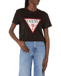 Guess Short Sleeve Crewneck Original T-shirt - Black