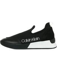 calvin klein women's que knit sneakers