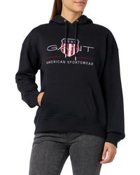 GANT - Rel Archive Shield Hoodie Hooded Sweatshirt - Lyst