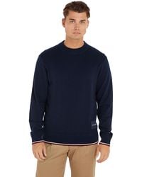Tommy Hilfiger - Pullover Tipped Crew Neck Strickpullover - Lyst