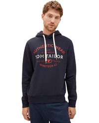 Tom Tailor Sweatshirt basic hoodie jacket, sky captain blue für Herren |  Lyst DE
