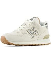 New Balance - 574, Sneaker Donna, Sale Marino-Bianco Sporco, 37.5 EU - Lyst