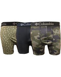 Columbia - Printed Polyester Stretch Solid Boxer Brief 3 Pair - Lyst