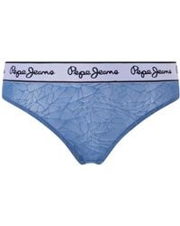 Pepe Jeans - Mesh Thong Bikini Style Underwear - Lyst