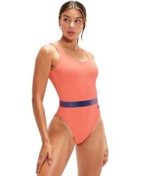 Speedo - Back Swimsuit - Orange/purple - Size - Lyst