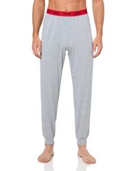 HUGO - Bold Logo Waistband Cotton Lounge Joggers Casual Pants - Lyst