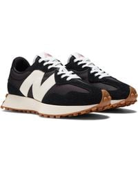 New Balance - , Ws327 Fashion Casual Sport Sneaker Shoes, Black White, 6 Uk - Lyst