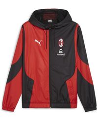 PUMA - Giacca pre partita AC Milan XS Black For All Time Red - Lyst