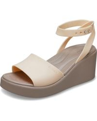 Crocs™ - Brooklyn Ankle Strap Wedge Sandal - Lyst