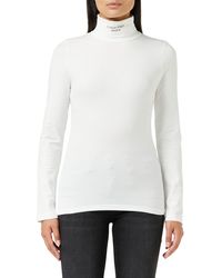 Calvin Klein - Stacked Logo Roll-neck Knit Top - Lyst