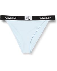Calvin Klein - High Rise Cheeky Bikini KW0KW02259 baño - Lyst