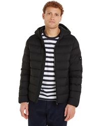Tommy Hilfiger - Mid Weight Jas Met Capuchon Mw0mw37257 Mw0mw37257 Jas - Lyst
