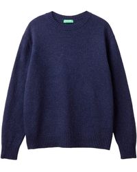 Benetton - Maglia G/C M/L 103MU108N Maglione - Lyst