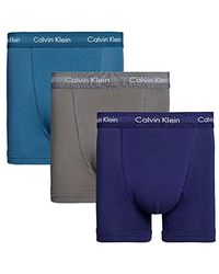 Calvin Klein 3p Trunk, Pack Of 3 - Blue