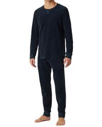 Schiesser - Schlafanzug lang warme und weiche Winterware-Kord Pyjamaset - Lyst