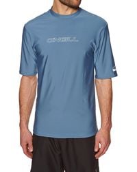 O'neill Sportswear - O Neill Basic Skins Short Sleeve Surf T-shirt X Large Dusty Blue - Lyst