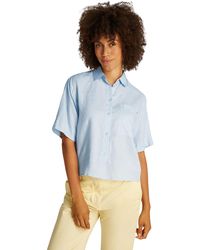 Tommy Hilfiger - Ess Linen Relaxed S/s Shirt Ww0ww44720 - Lyst