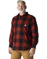 Carhartt - Loose Fit Heavyweight Flannel Long-sleeve Plaid Shirt - Lyst