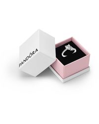 PANDORA - Moments Sterling Silver Infinity Knot Ring - Lyst