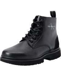 Calvin Klein - Eva Boot Mid Lace Up Mtr - Lyst