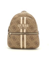 Guess - Hatten II Large Backpack Latte Logo - Lyst