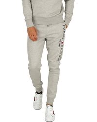 Tommy Hilfiger - Herren Basic Sweatpants Sportsweatshirt, Grau (Cloud Heather P9v), Medium (Herstellergröße:M) - Lyst
