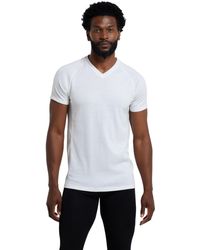 Mountain Warehouse - Summit Merino V Neck Ss Thermal T-shirt White Xl - Lyst