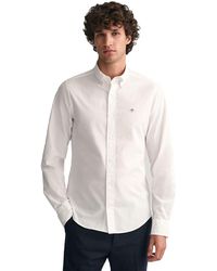 GANT - Slim Poplin Shirt Klassisches Hemd - Lyst