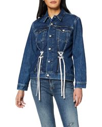 Calvin Klein Foundation Trucker Chaqueta Vaquera - Azul