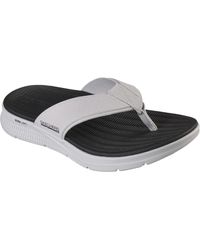 Skechers - Toe Post Flip-flop Vegan Shoes With Comfortable Fit - Gents Casual Footwear - Size Uk 6 / Eu - Lyst