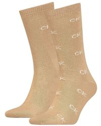 Calvin Klein - Socks Sock 2p Ck All Over Clssc - Lyst