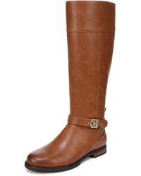 Dr. Scholls - S Hello Rider Wide Calf Knee High Boot Honey Faux Leather 7 W - Lyst