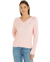 Tommy Hilfiger - Co Cable V-NK Ww0ww40674 Pull Pullovers - Lyst