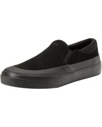 HUGO - S Dyer Slon Suede Slip-on Shoes With Signature Slogan Size 7 - Lyst