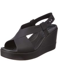 crocs wedges sandals