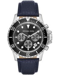 Michael Kors - Reloj para hombre Everest Movimiento de cuarzo/crono Caja de 45 mm con correa de piel MK9091 - Lyst