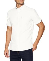 Ben Sherman Ss Core Oxford Shirt Casual - White