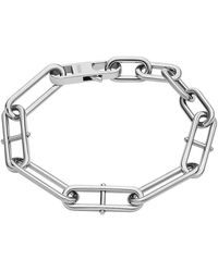 Fossil - Bracelet For Heritage D-link Stainless Steel Chain Bracelet - Lyst