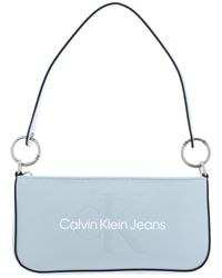 Calvin Klein - CKJ Sculpted Shoulder Pouch Blue Oasis - Lyst