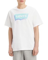 Levi's - Ss Relaxed Fit T-Shirt Batwing Expression White XXL - Lyst