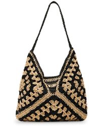 Steve Madden - Bora Straw Crochet Hobo - Lyst